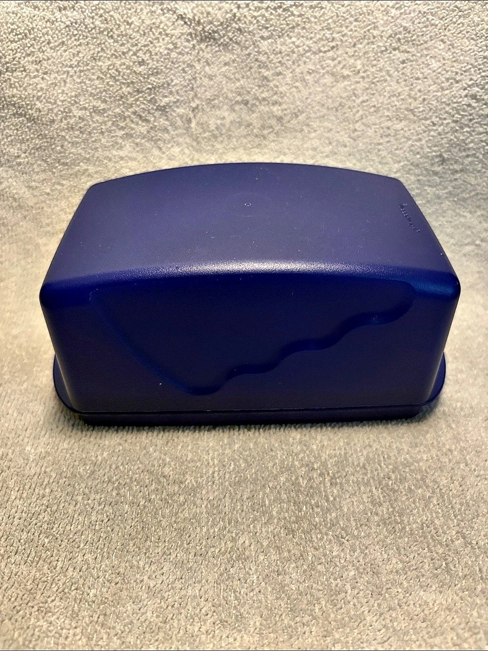 Tupperware Impressions Butter Dish Blue with Lid